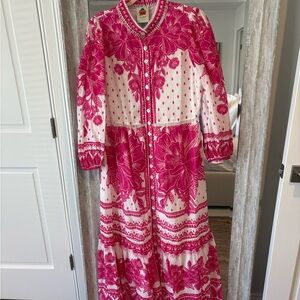 FARM Rio Pink Floral Maxi Dress